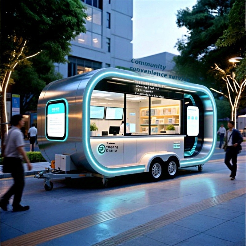 Mobile Dining Car Manufacturer - Stainless Steel Electric Community Food Stall