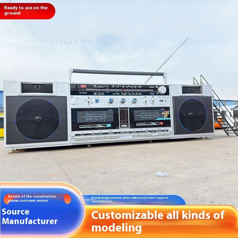 Radio Food Truck Factory - Custom Dessert Multifunctional Retro Snack Bar