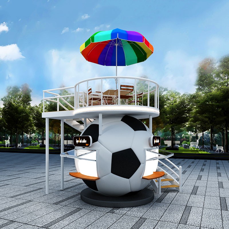 Football Food Cart Factory - Custom Sanitation Compliant Snack Sales 220V