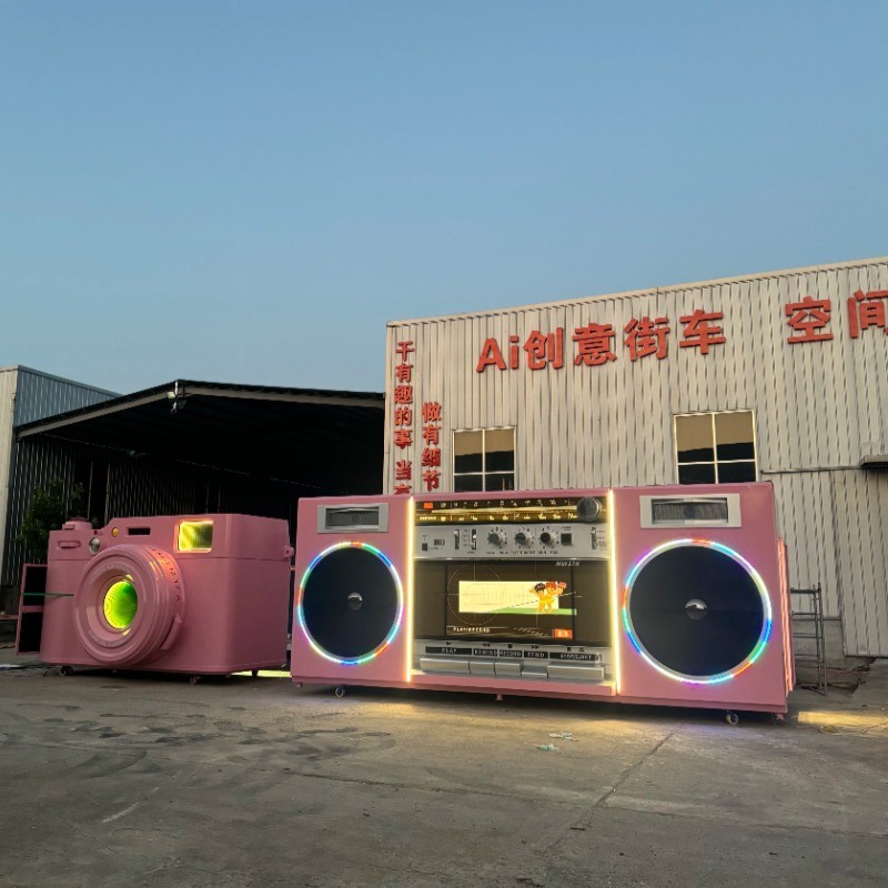 Camera Food Truck Manufacturer - Custom Giant 220V Voltage Tasty Bites