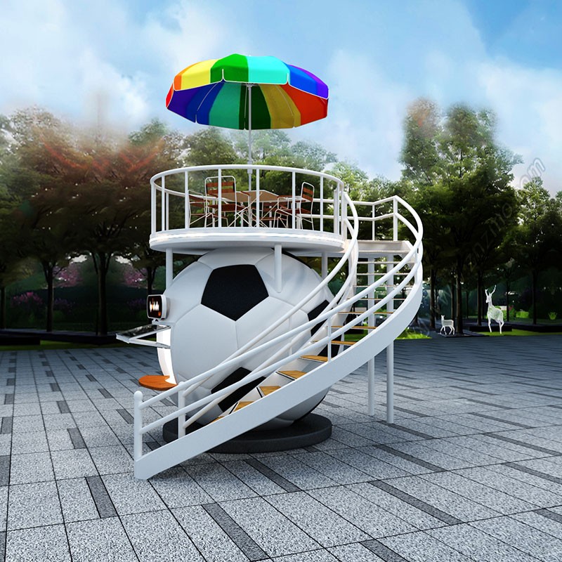 Football Food Cart Factory - Custom Sanitation Compliant Snack Sales 220V