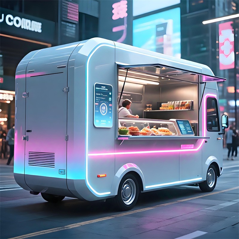 Neon Dining Car Factory - Custom Retro Sci-fi Fast Food Truck Barbecue