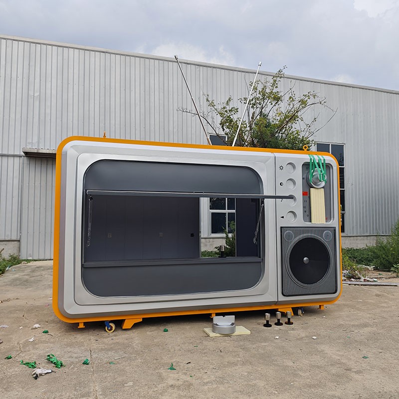 Radio Decoration Manufacturer - Custom 220V Giant Simulated Metal Food Truck