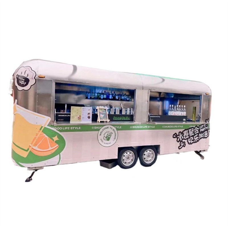 Mobile Dining Car Manufacturer - Custom Aluminum Ice Cream Coffee Food Cart