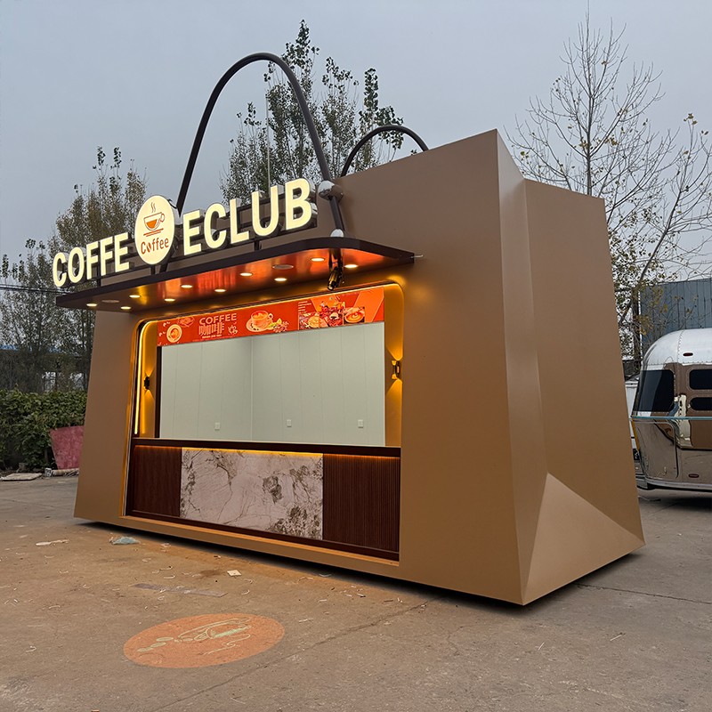 Food Truck Trailer Factory - Custom Stainless Steel Retro Style Full Kitchen