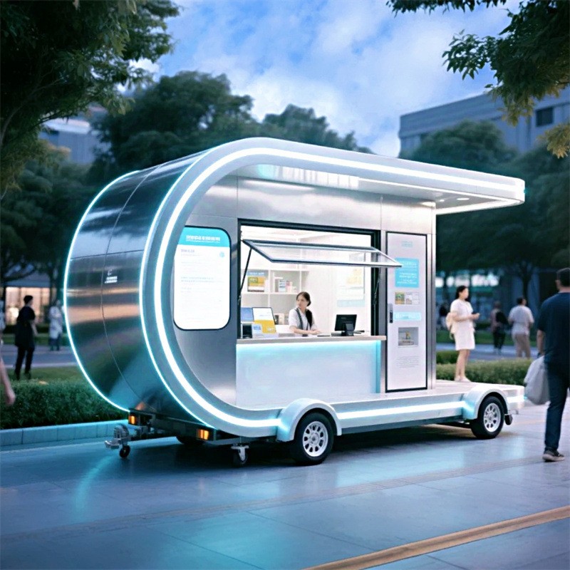 Mobile Dining Car Manufacturer - Stainless Steel Electric Community Food Stall