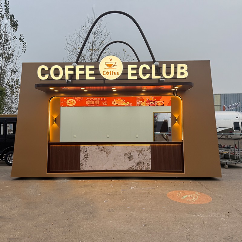 Coffee Kiosk Factory - Custom Modern Drink Juice Bar Display Counter