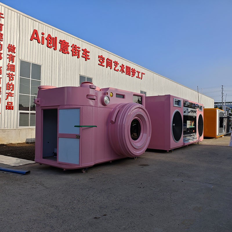 Camera Food Truck Manufacturer - Custom Giant 220V Voltage Tasty Bites