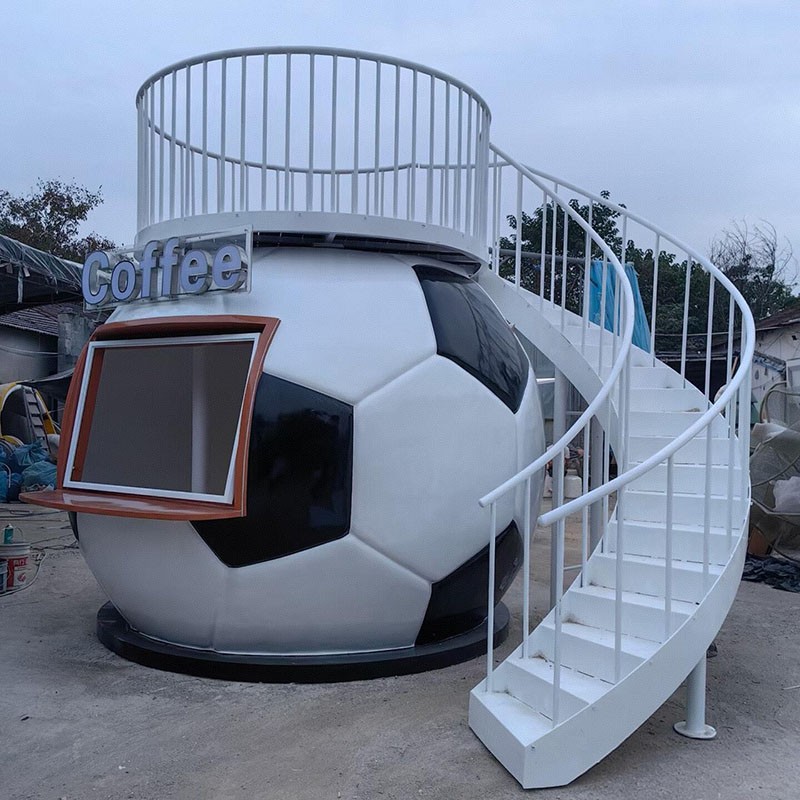 Football Food Cart Factory - Custom Stainless Steel Gourmet Coffee Snack Sales