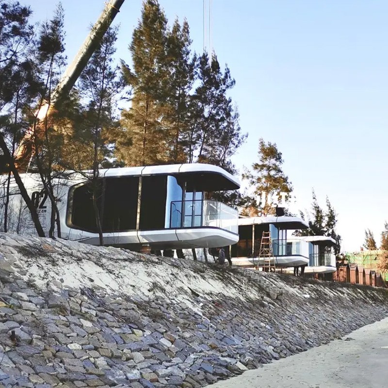 Prefab House Factory - Custom Hurricane Proof Resort Steel Frame 5 Bedroom