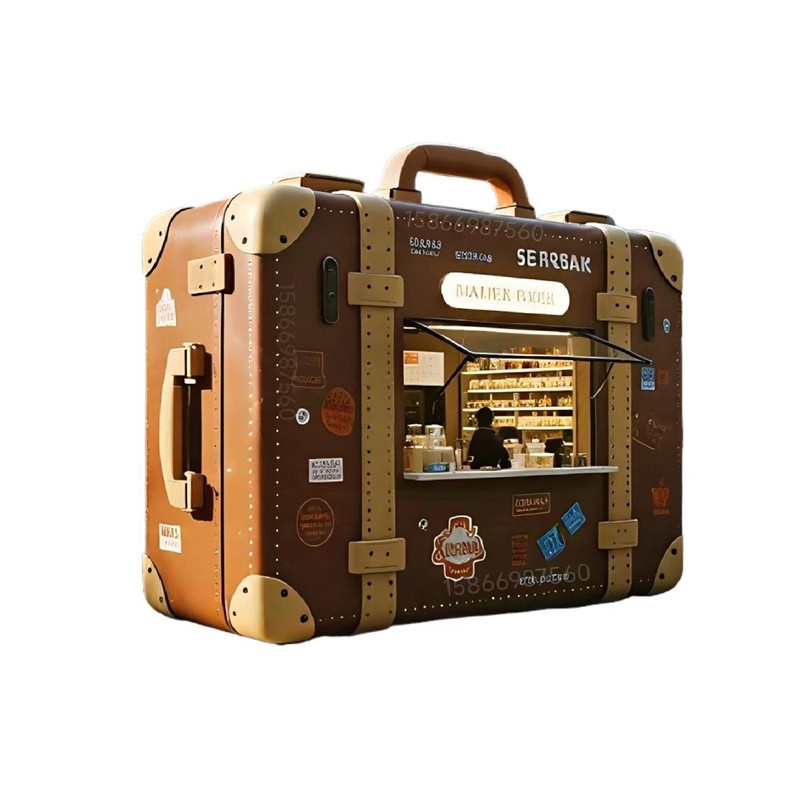 Luggage Case Food Truck Factory - Custom Simulation Milk Tea Car Night Market