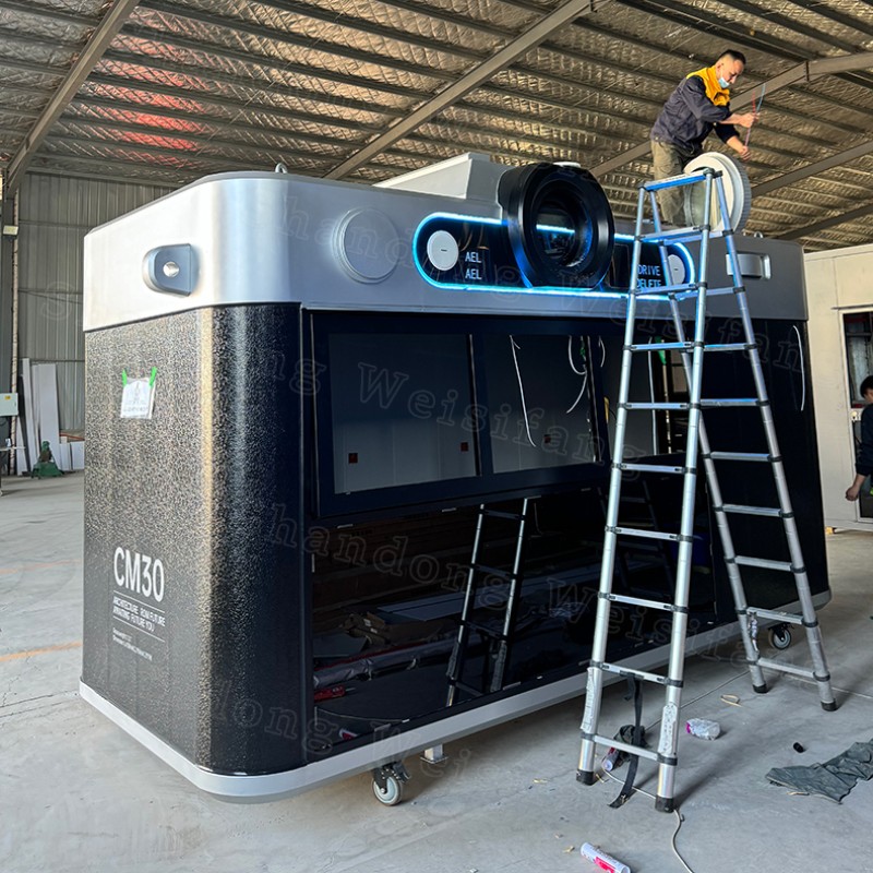 Camera Sales Booth Factory - Custom Technological Lighting Night Market