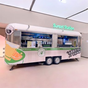 Mobile Dining Car Manufacturer - Custom Aluminum Ice Cream Coffee Food Cart