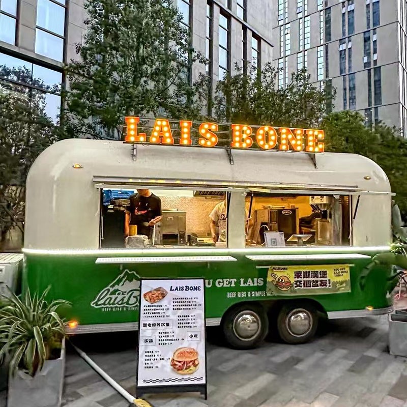 Vintage Mobile BBQ Factory - Custom Food Trailer Coffee Shop Restaurant