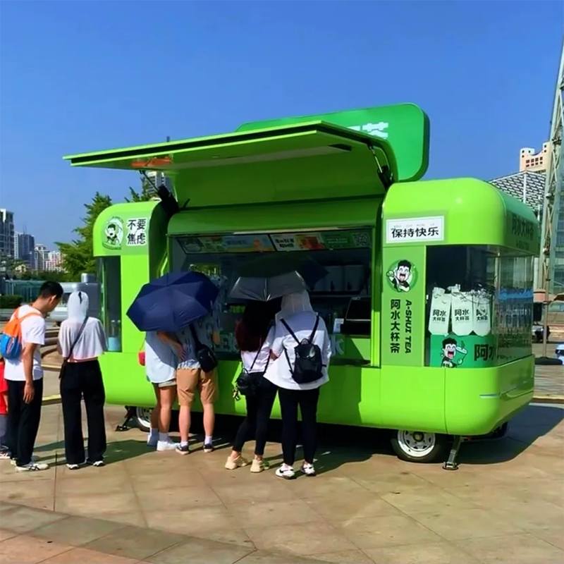 Food Trailer Factory - Custom Full Kitchen Mobile Coffee Equipped Truck