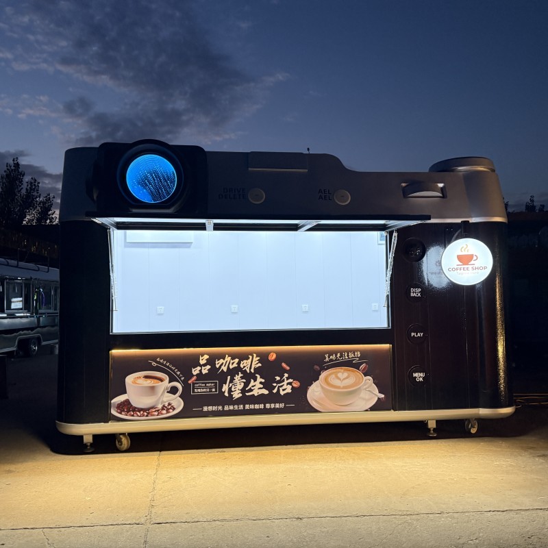 RV Trailer Factory - Custom Stainless Steel Ice Cream Mobile Bar Outdoor