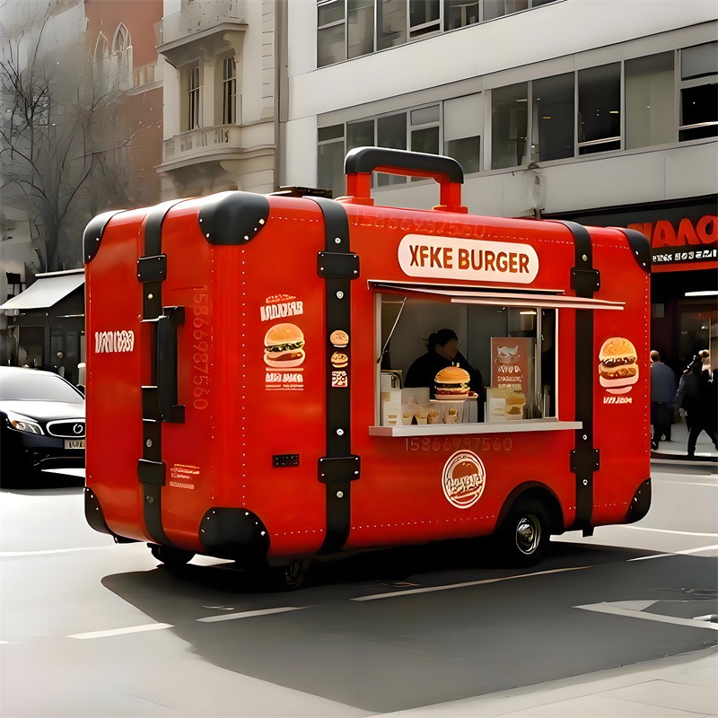 Luggage Case Food Truck Factory - Custom Simulation Milk Tea Car Night Market