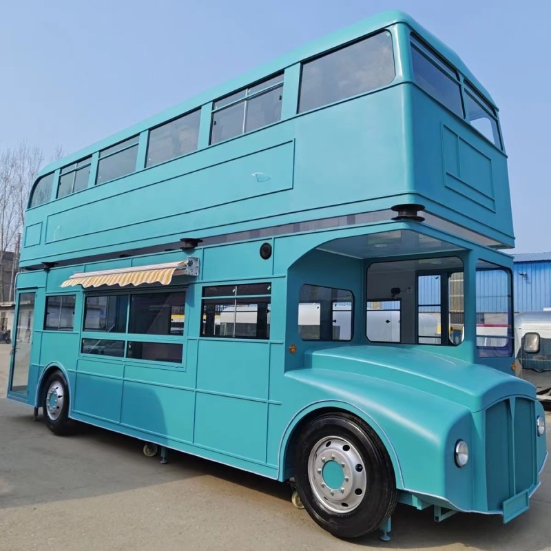 Food Truck Manufacturer - Unique Design Large Bus Dining Car America