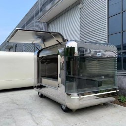 Mobile Kitchen Manufacturer - Hot Dog Coffee Kiosk Fully Equipped