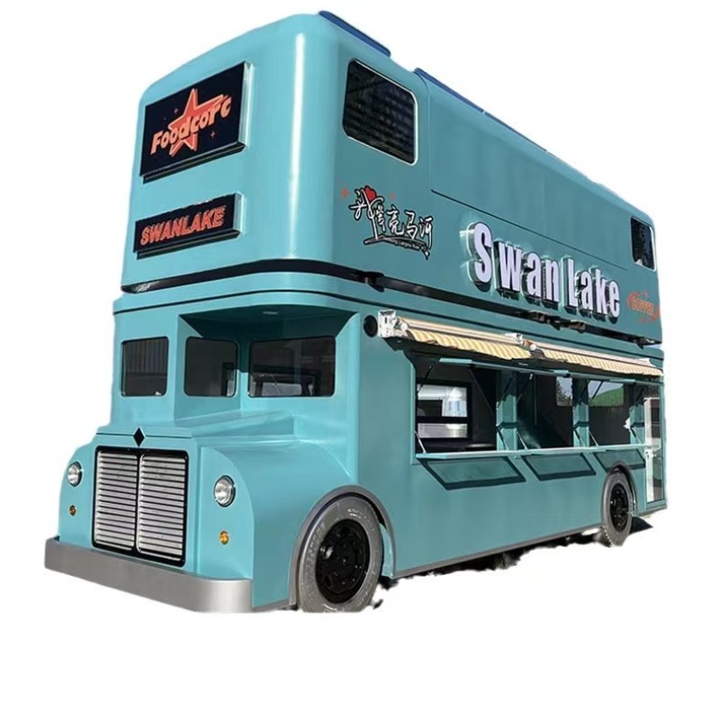Double Decker Bus Factory - Wholesale Handicraft Food Truck Decoration