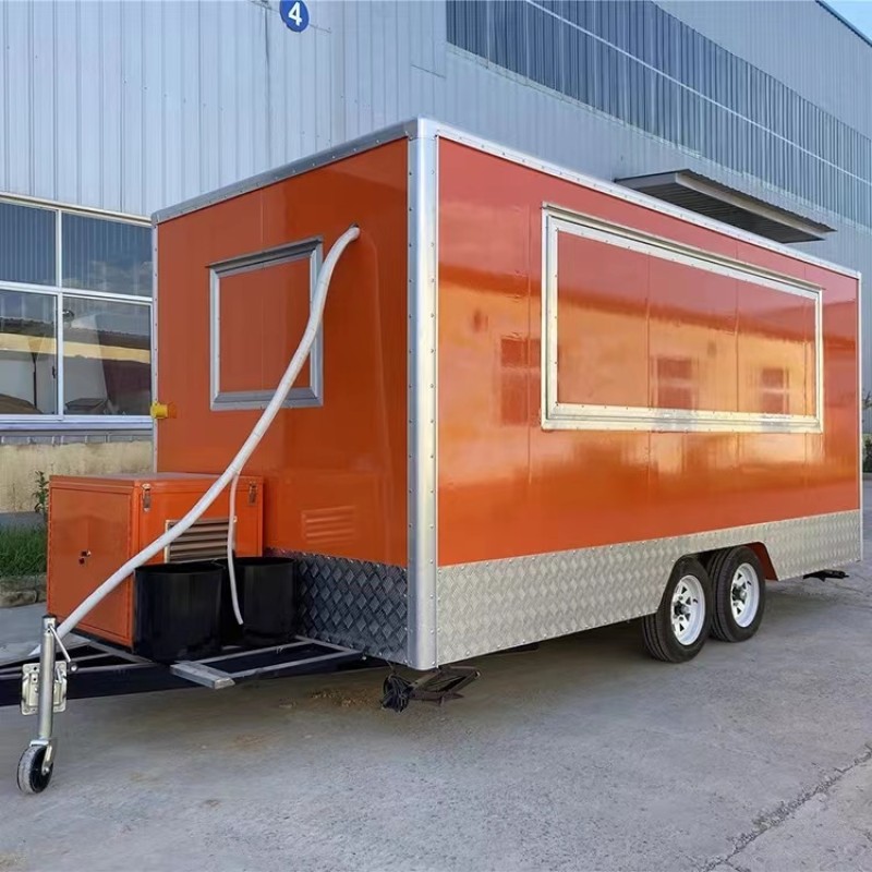 Commercial Food Vehicle Supplier - 16foot Licensed Street Pusher Trailer
