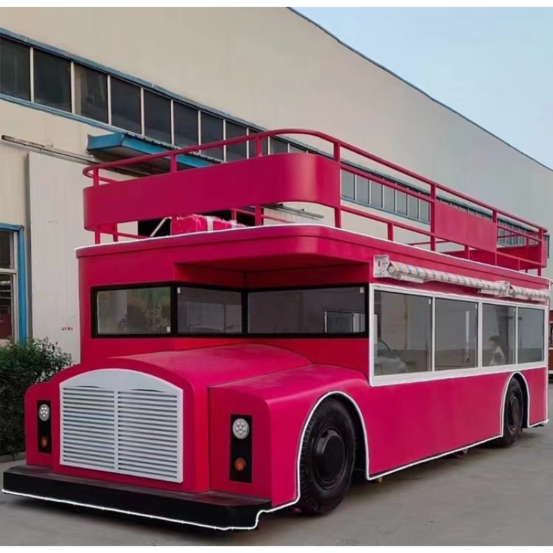 Food Van Factory - Double Decker Coffee Ice Cream Juice Bar Trailer