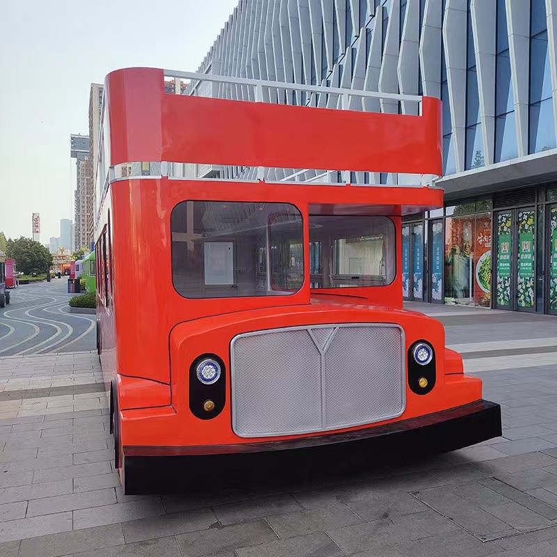 Double Decker Bus Factory - Commercial Dining Bus Street Food Truck
