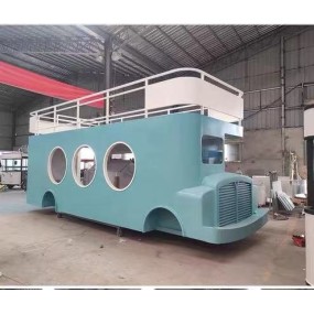 Food Van Factory - Double Decker Coffee Ice Cream Juice Bar Trailer