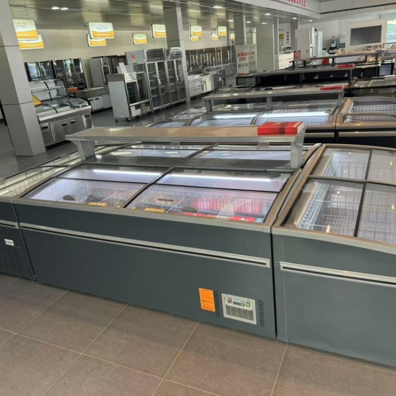 Island Fridge Factory - Custom Supermarket Combined Frozen Food Chest