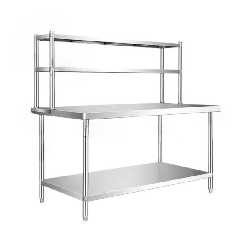 Over Shelf Factory - Custom Stainless Steel Work Table Top Shelf