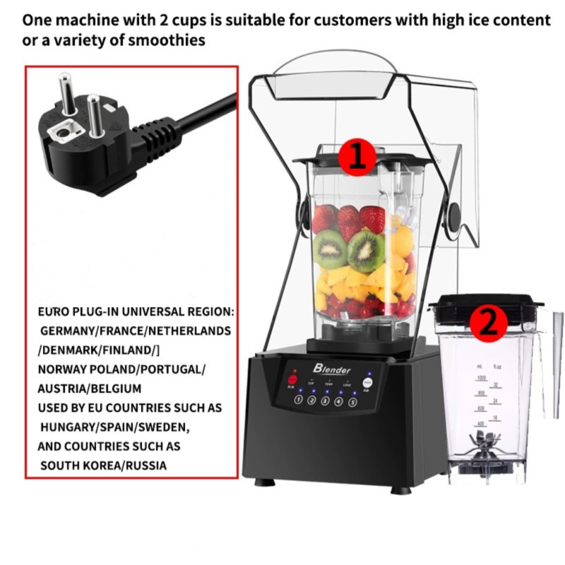 Juicer Blender Factory - Custom 2000ML 3 in 1 High Power Electric Smoothie