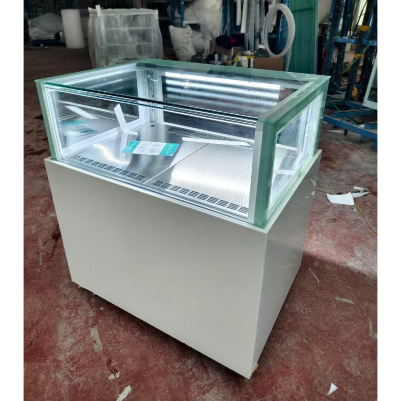 Display Cabinet Factory - Custom Open Island Sandwich Dessert Crisper
