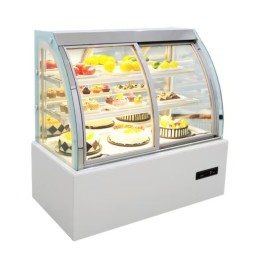 Cake Display Factory - Custom Curve Glass Pastry Chocolate Small Spaces