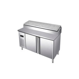 Salad Counter Factory - Custom Commercial Buffet Pizza Prep Table Chiller