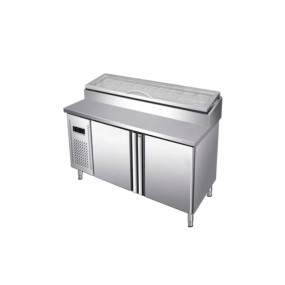 Salad Counter Factory - Custom Commercial Buffet Pizza Prep Table Chiller