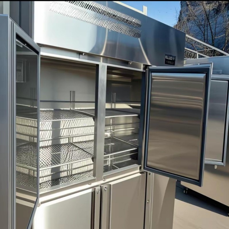 Refrigerator Factory - Custom Stainless Steel Six-Door Fridge Freezer