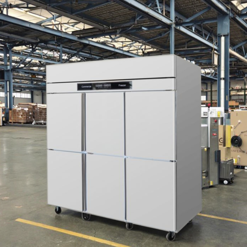 Freezer Factory - Custom Double Temperature Six Door Stainless Steel