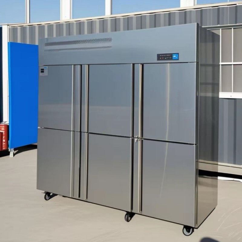 Refrigerator Factory - Custom Stainless Steel Six-Door Fridge Freezer