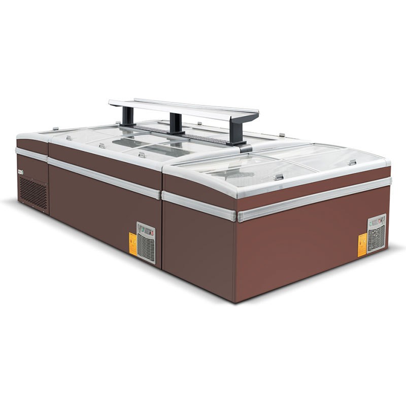 Island Freezer Factory - Custom Supermarket Overhead Ice Cream Display