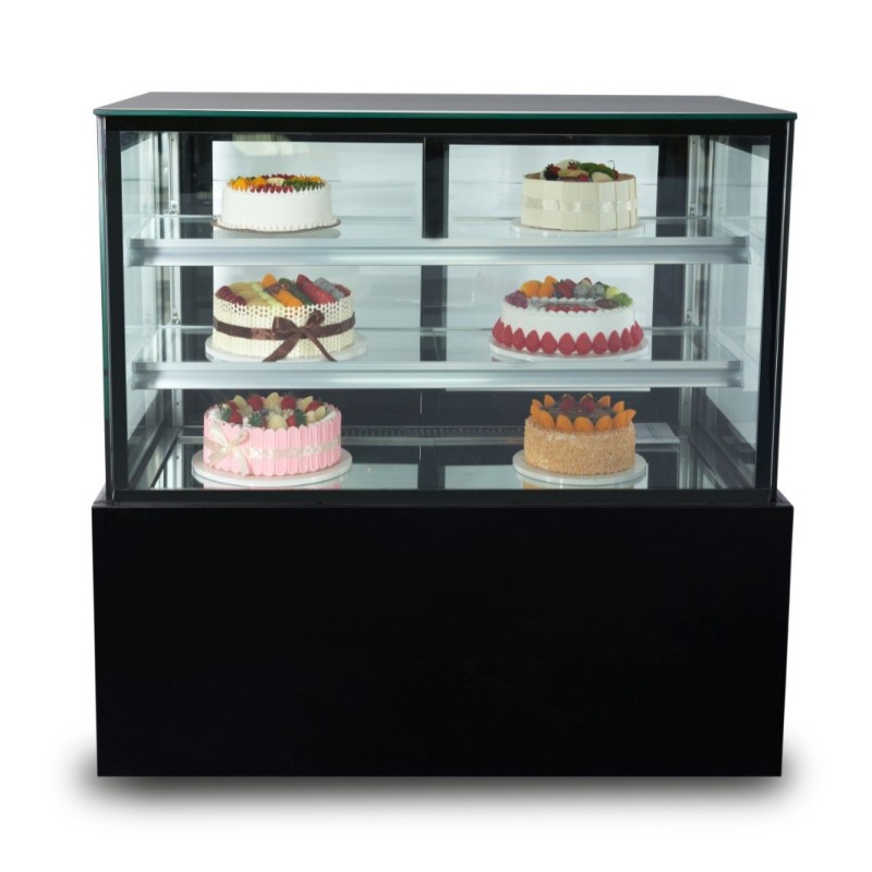 Cake Display Cabinet Factory - Custom Arc Curve Glass Pastry Refrigerator