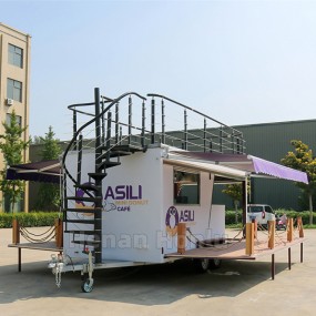 Food Truck Manufacturer - Double Decker Mobile Bar Trailer