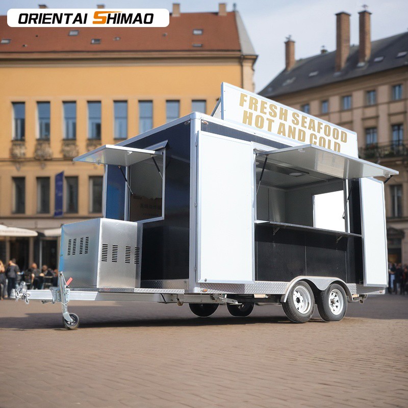 Food Trailer Factory - Custom Big Kitchen Concession Fast Food Cart