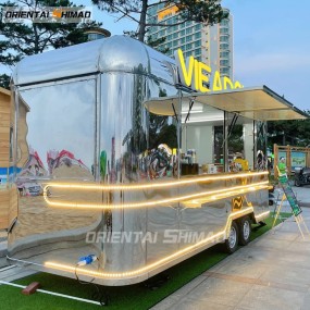Food Truck Factory - Custom Stainless Steel Hot Dog Pizza Coffee Trailer