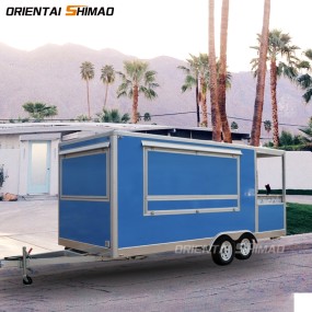 Food Truck Manufacturer - Custom Galvanized Multifunctional Concession Trailer