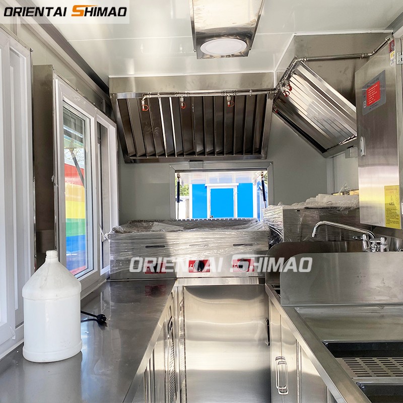 Food Truck Factory - Wholesale Custom 4m Deep Fryer Kitchen Trailer