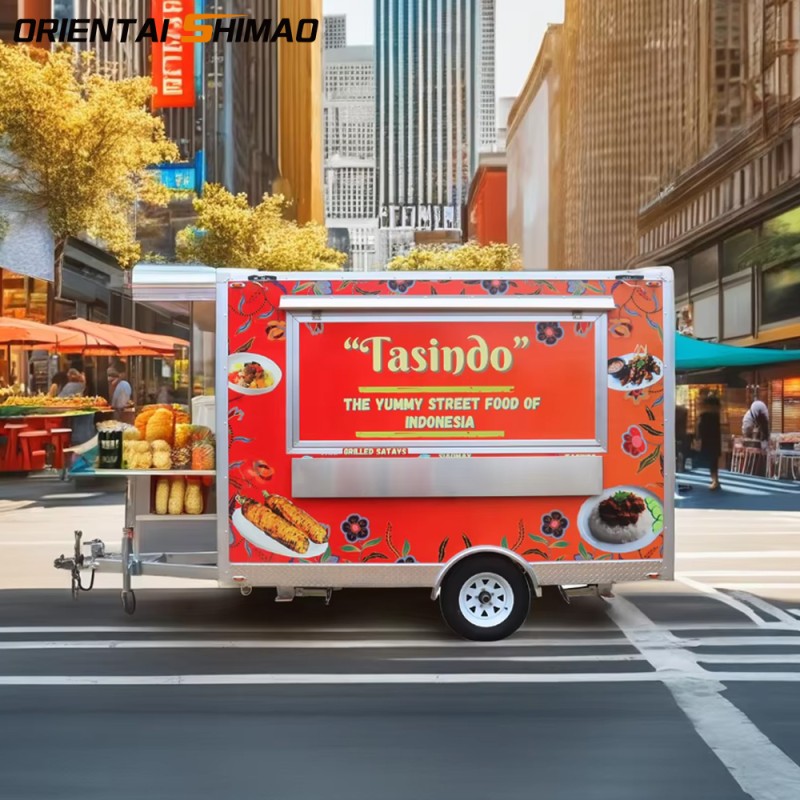 Food Trailer Factory - Custom Mobile Churros Dessert Kiosk Ice Cream