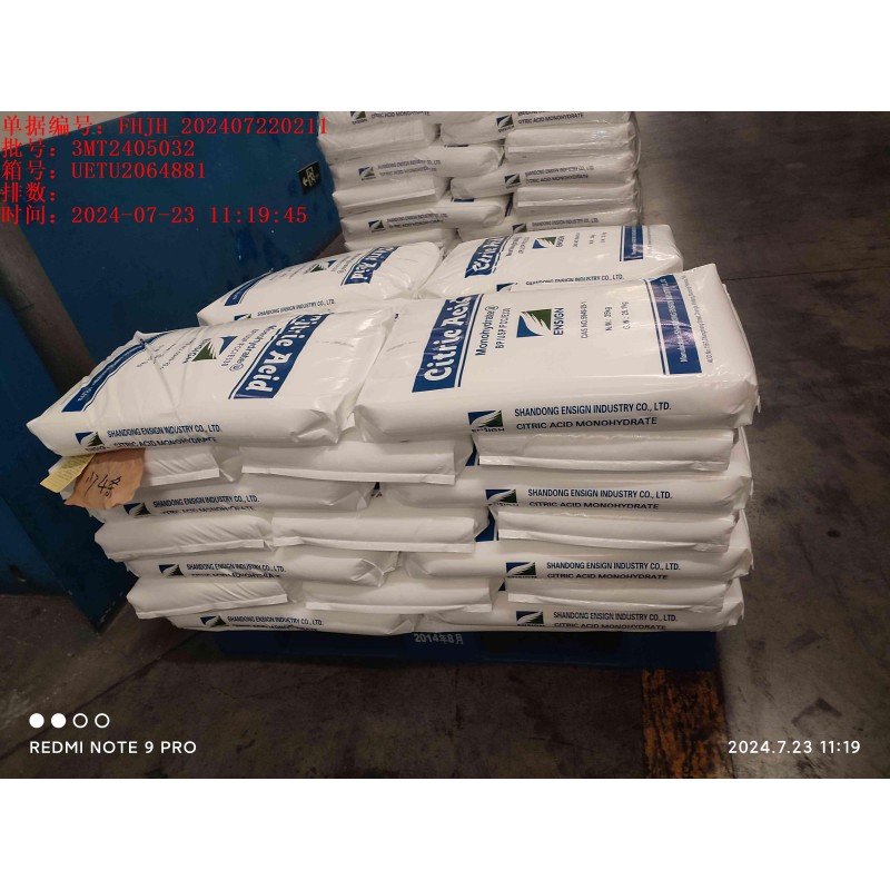 Factory Price 25kg Package Ensign Citric Acid Anhydrous