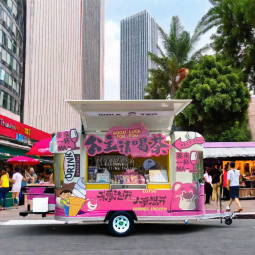 Food Trailer Supplier - High Quality Barbecue Mini Food Truck