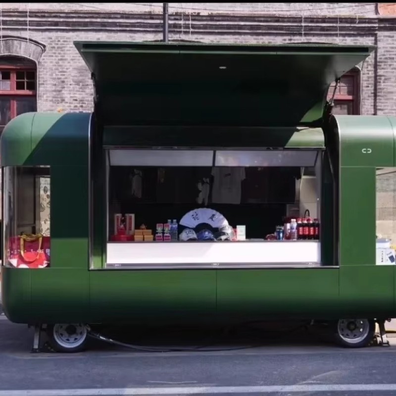 Mobile Kiosk Factory - New Hamburger Deep Fryer Bbq Vending