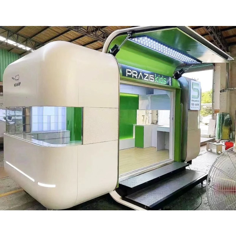 Mobile Kiosk Factory - New Hamburger Deep Fryer Bbq Vending